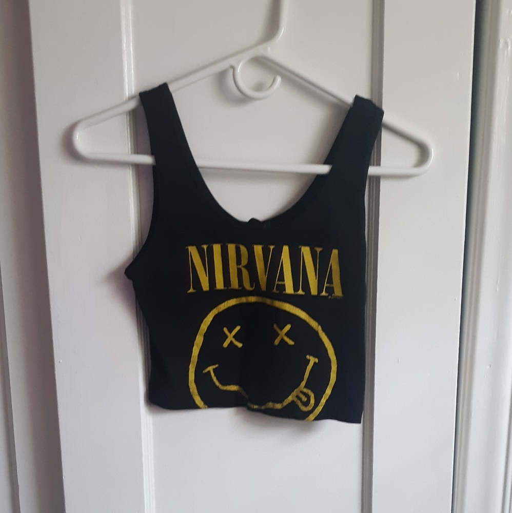 Forever 21 Nirvana Crop Top
